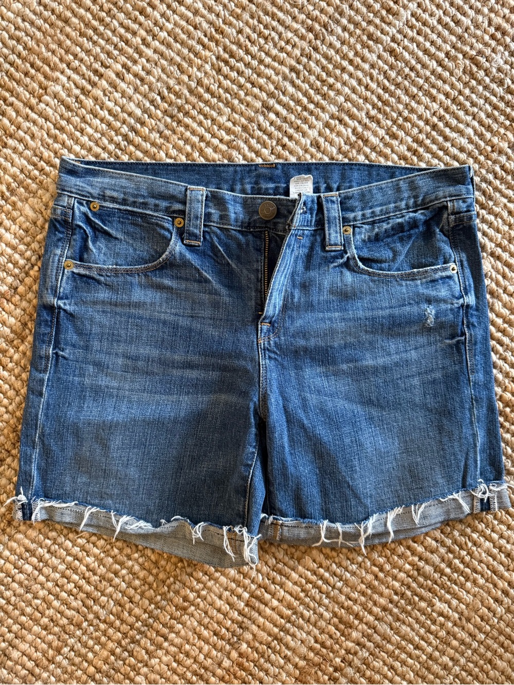 BIG SALE J crew Classic Blue Denim Women's "reimagined" Cutoff Shorts! Size 30